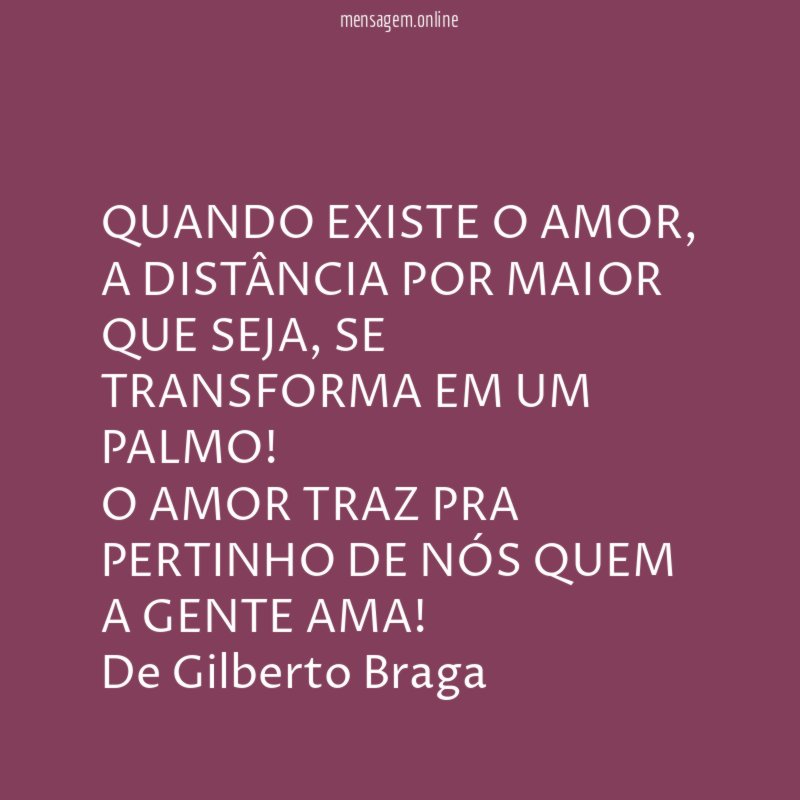 QUANDO EXISTE O AMOR