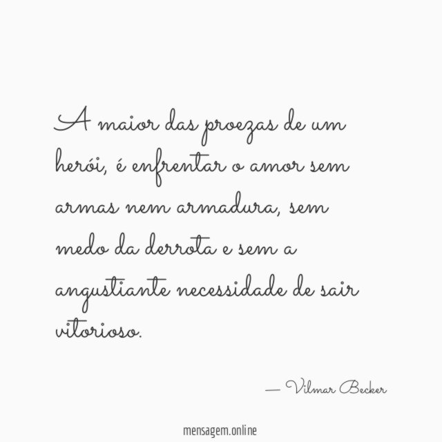 A maior das proezas de um herói