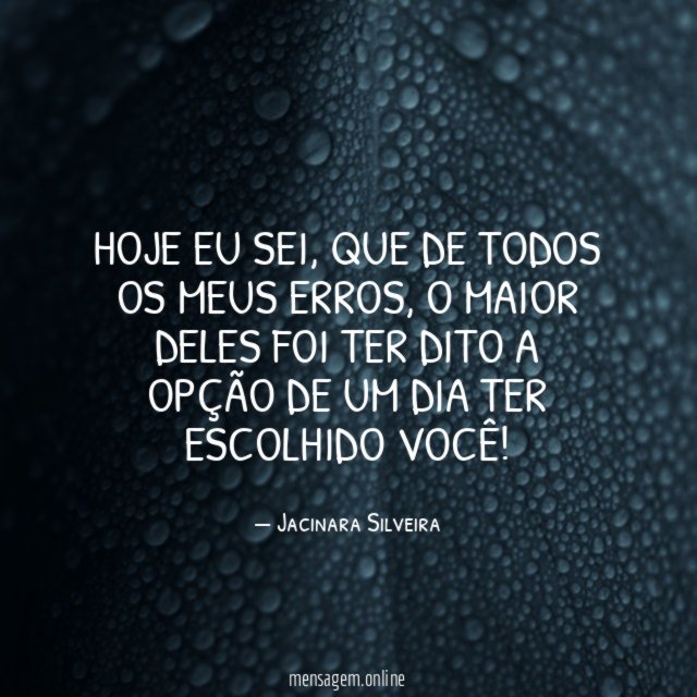 Hoje eu sei