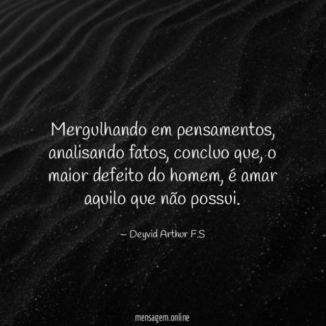 Mergulhando em pensamentos