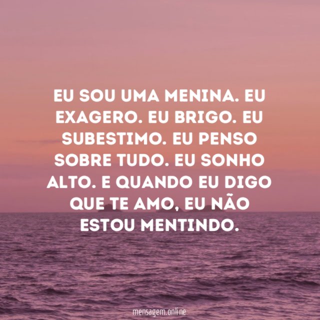 Eu sou uma menina