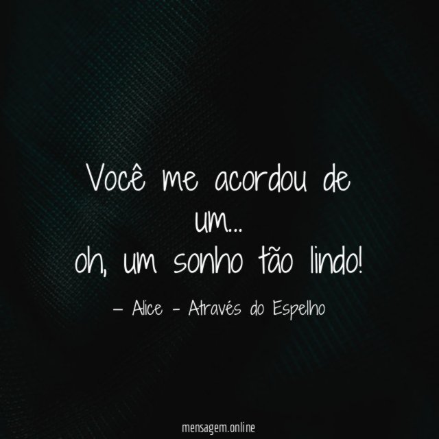 Você me acordou de um
