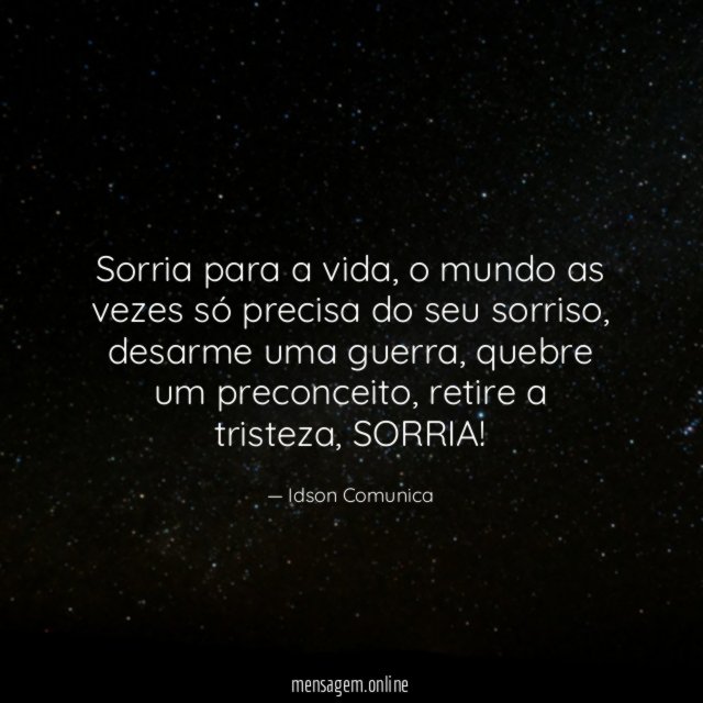 Sorria para a vida