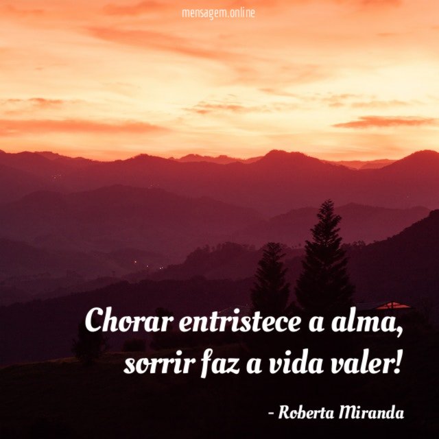 Chorar entristece a alma
