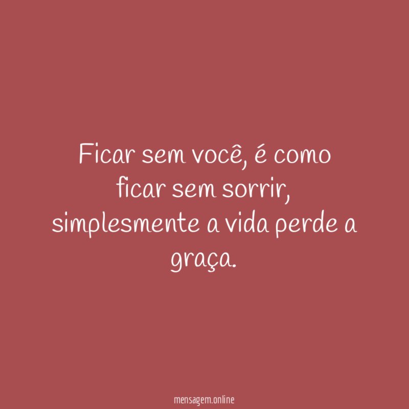 Ficar sem você