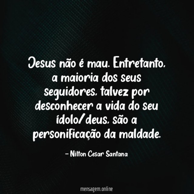 Jesus não é mau
