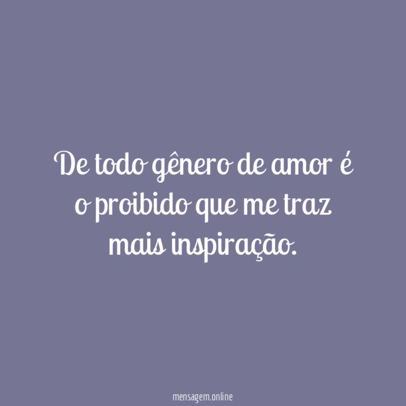 De todo g nero de amor o proibido