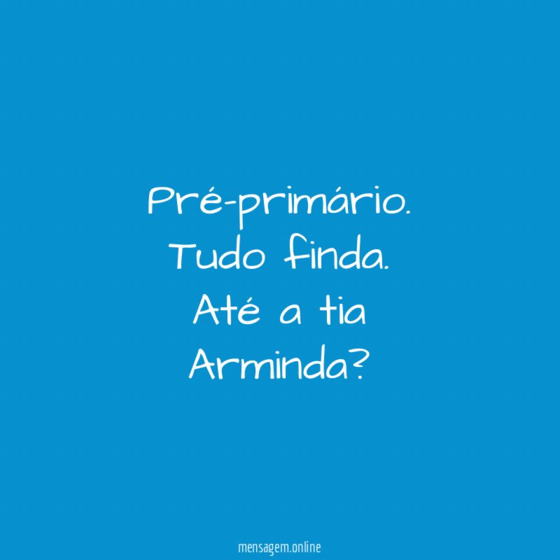 Pré-primário.