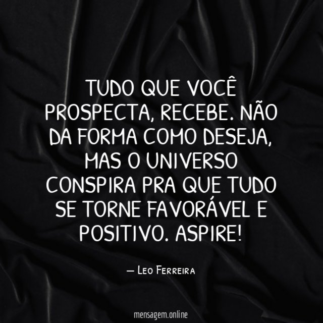 Tudo que você prospecta
