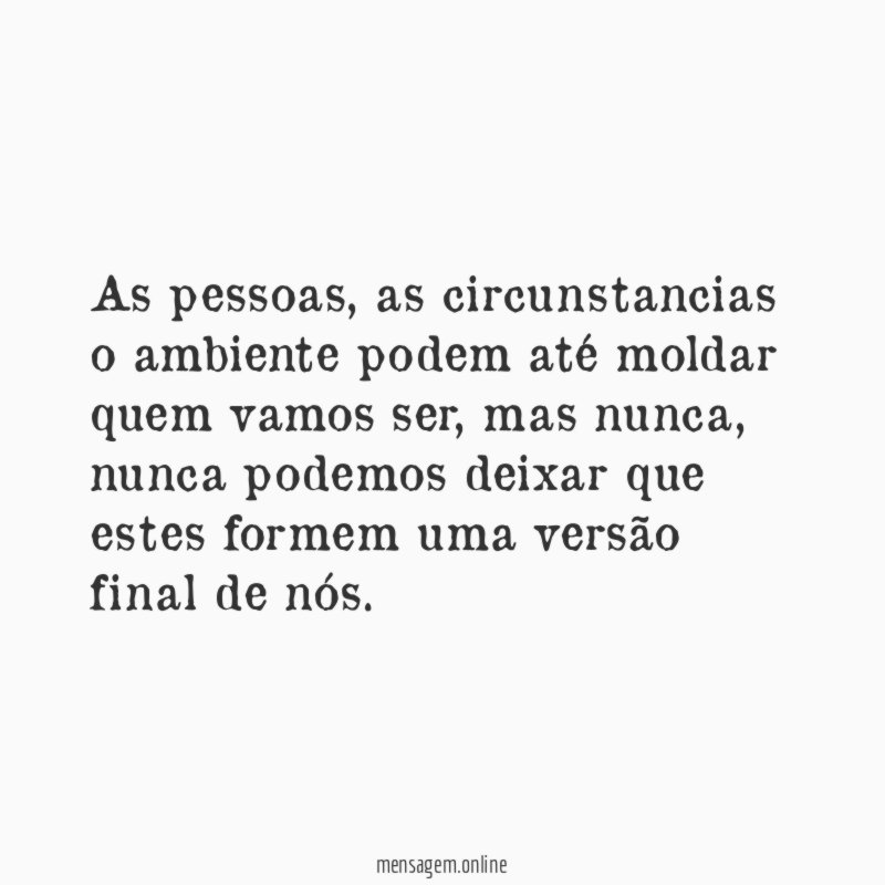 As pessoas