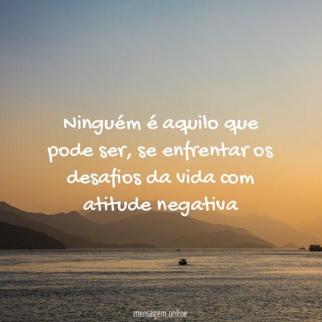 Ninguém é aquilo que pode ser