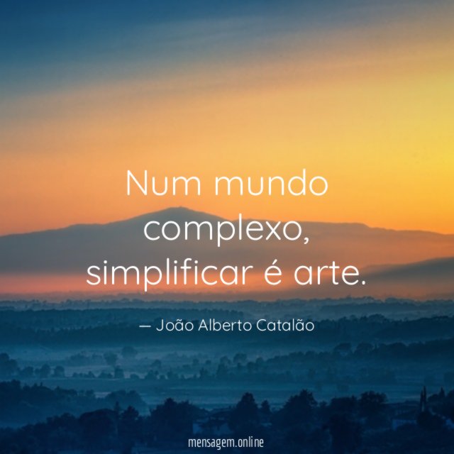 Num mundo complexo
