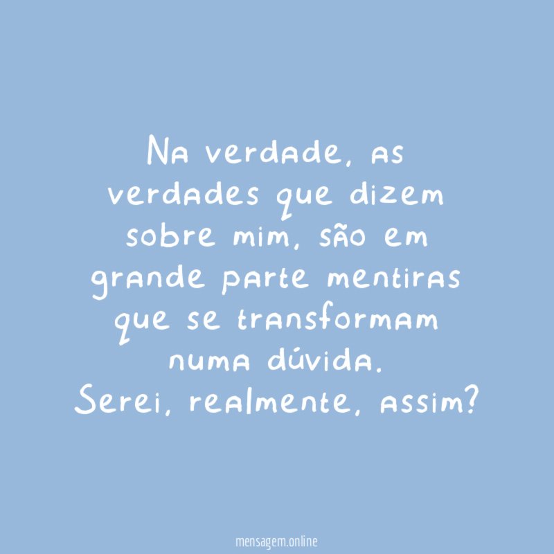 Na verdade