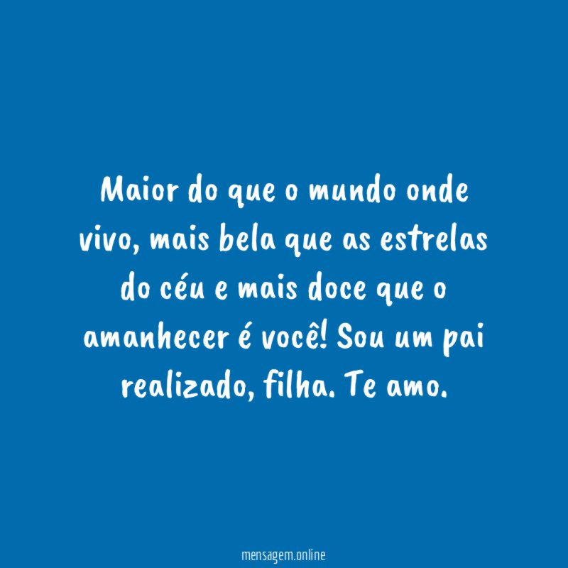 Maior do que o mundo onde vivo