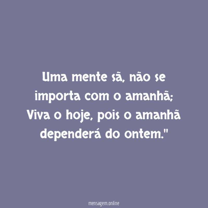 Uma mente sã