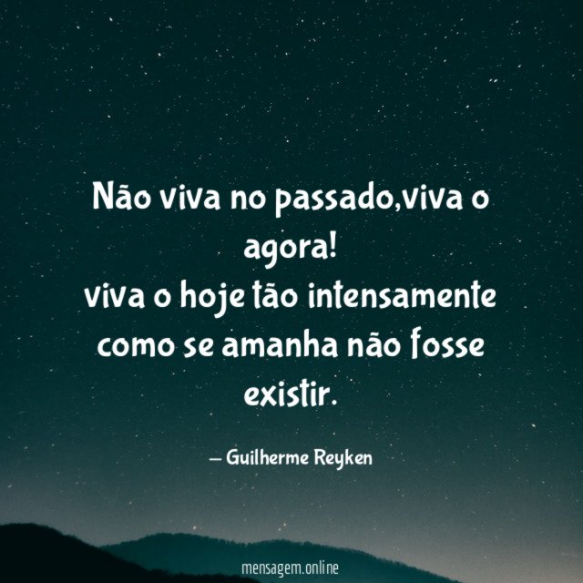 Não viva no passado