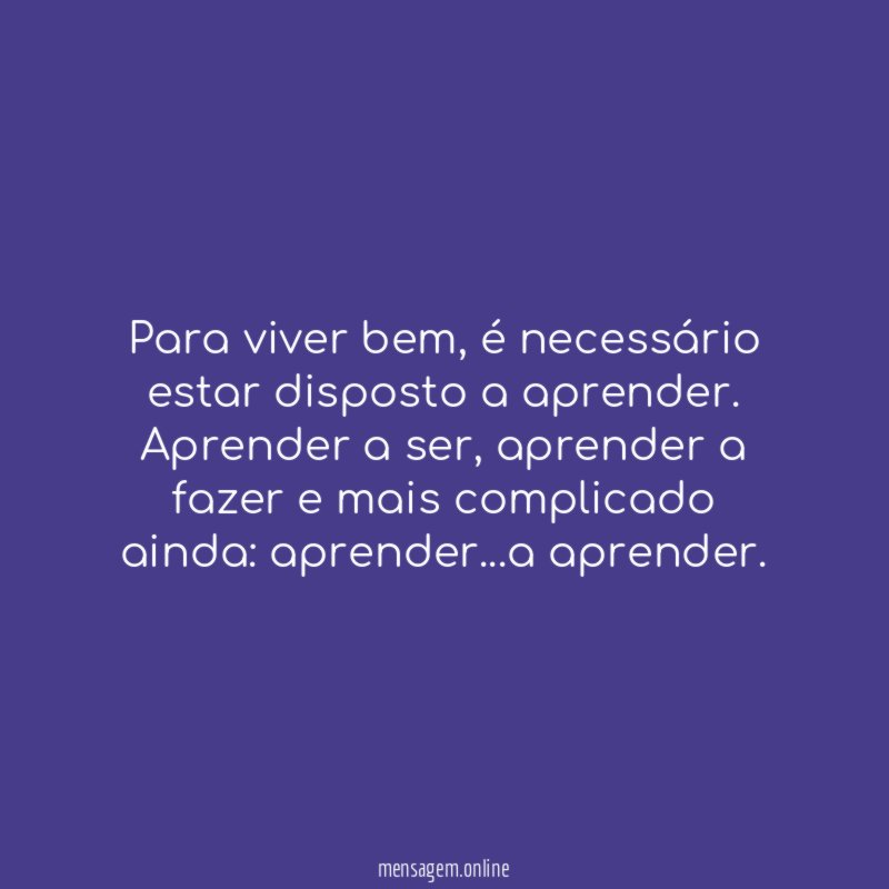 Para viver bem