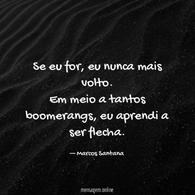 Se eu for