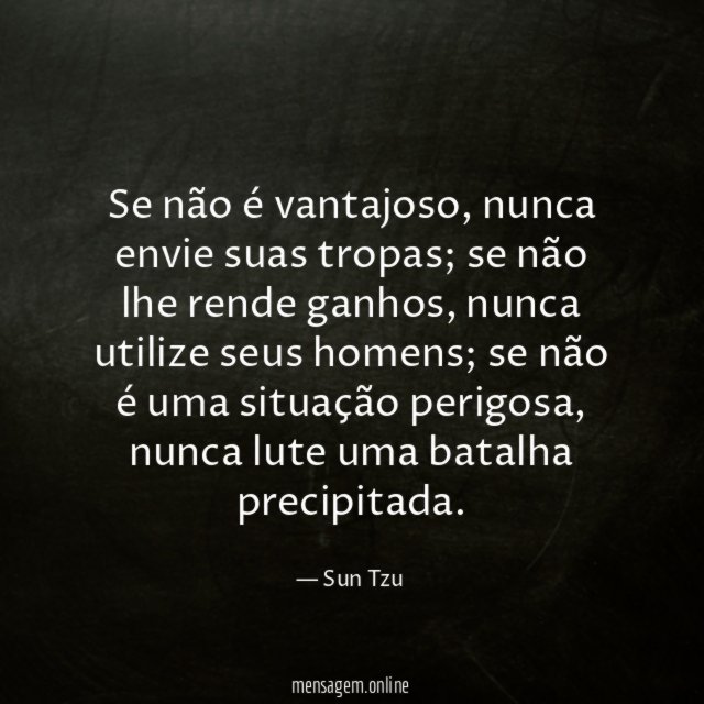Se não é vantajoso