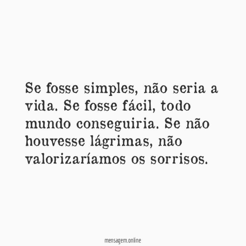 Se fosse simples