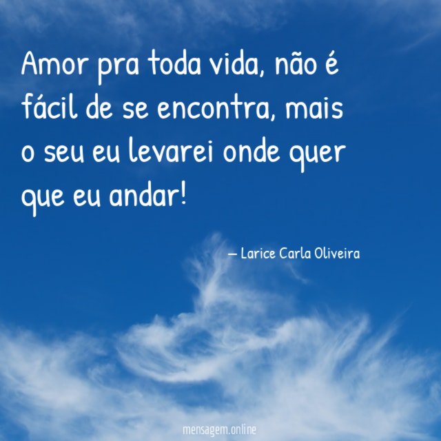 Amor pra toda vida