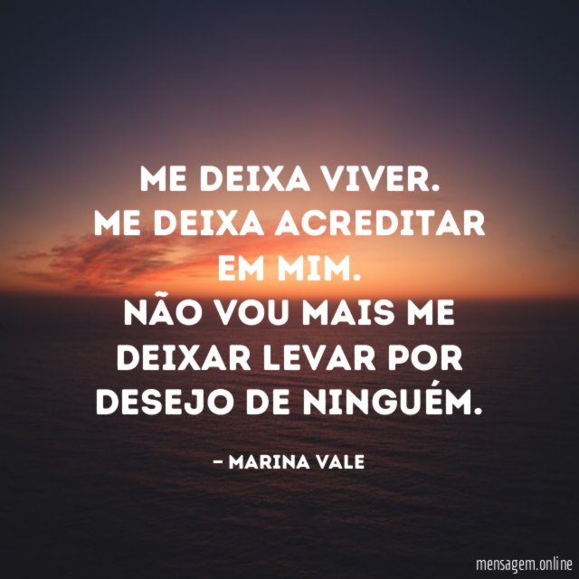 Me deixa viver