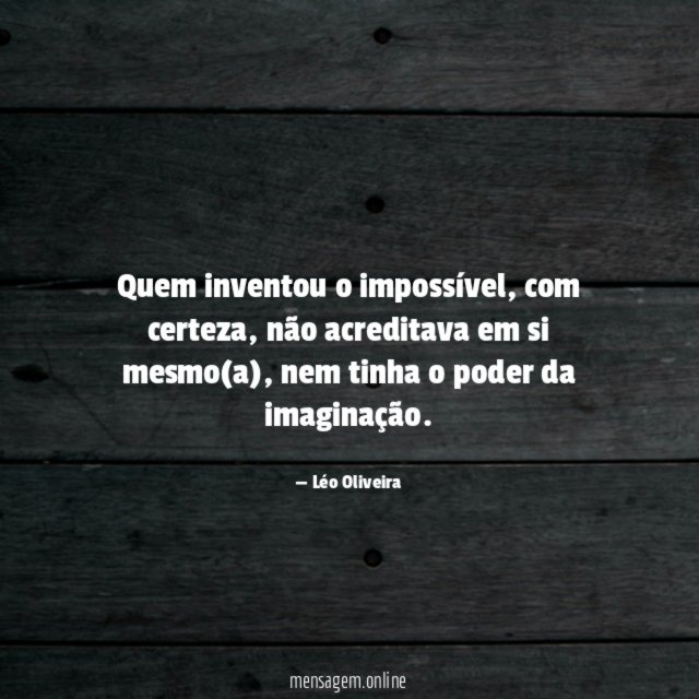 Quem inventou o impossível