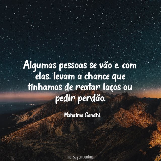 Algumas pessoas se vão e