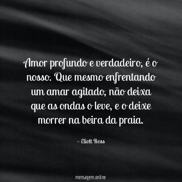 Amor profundo e verdadeiro
