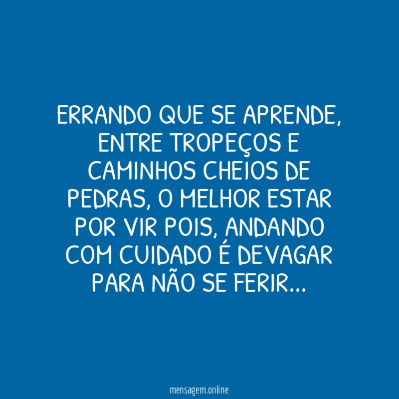 Errando que se aprende