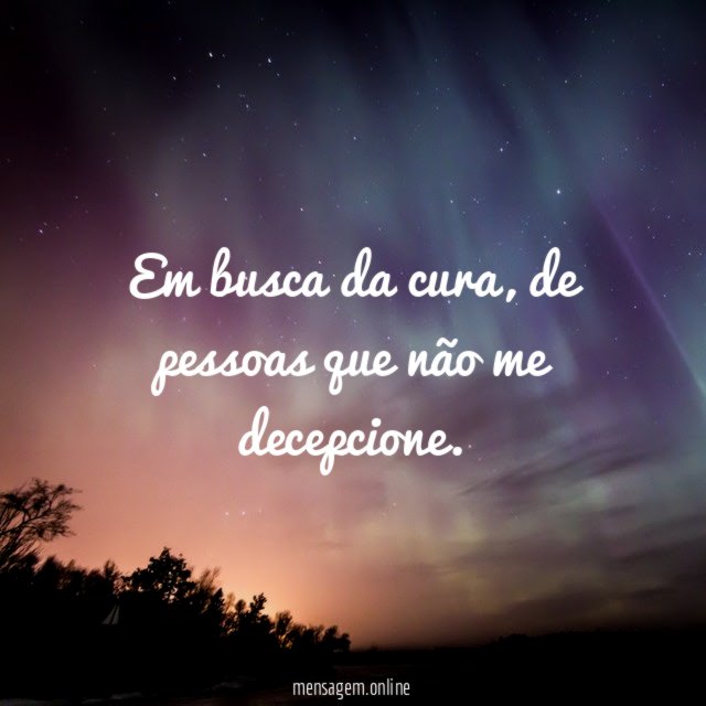 Em busca da cura