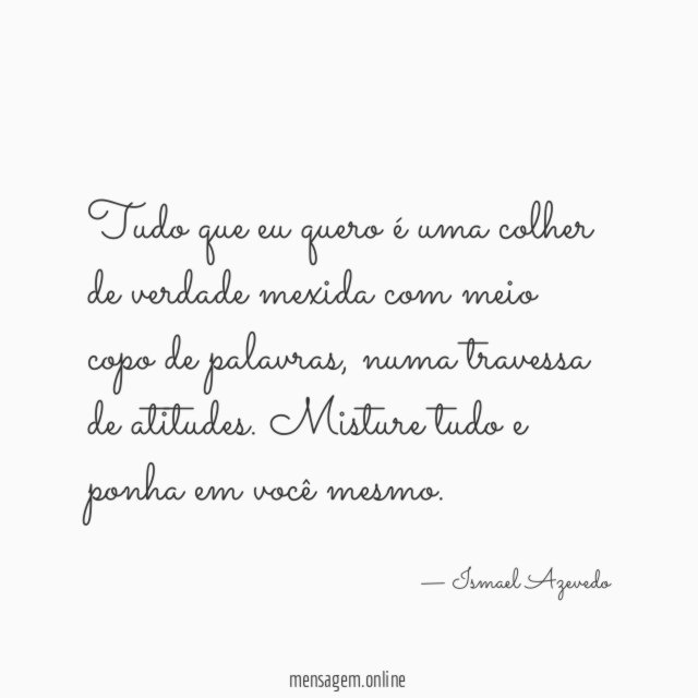 Tudo que eu quero é uma colher de