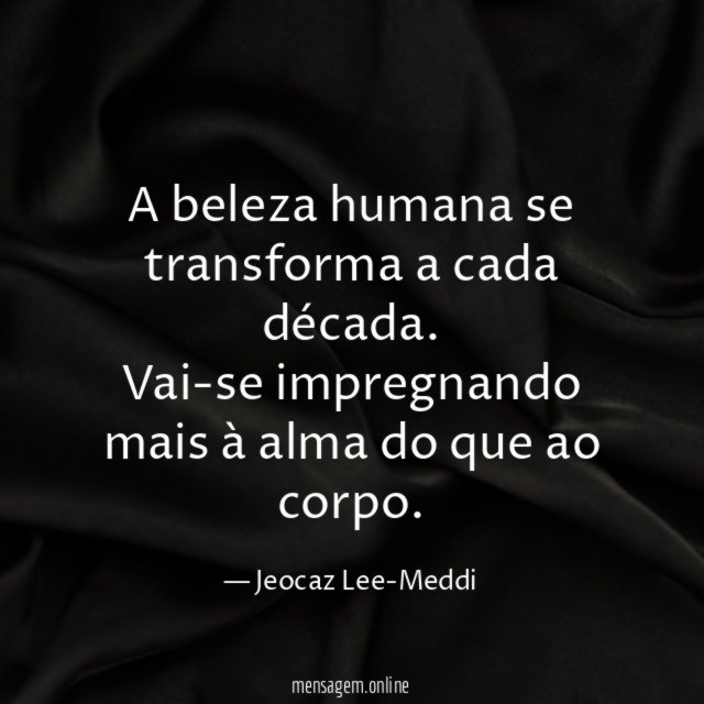 A beleza humana se transforma a cada década