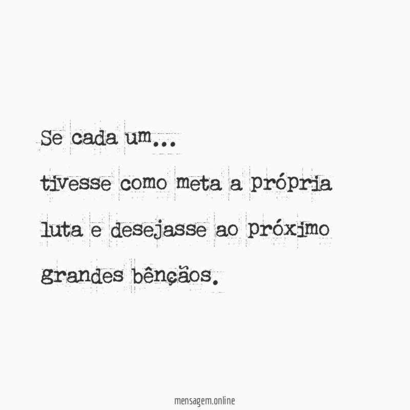 Se cada um