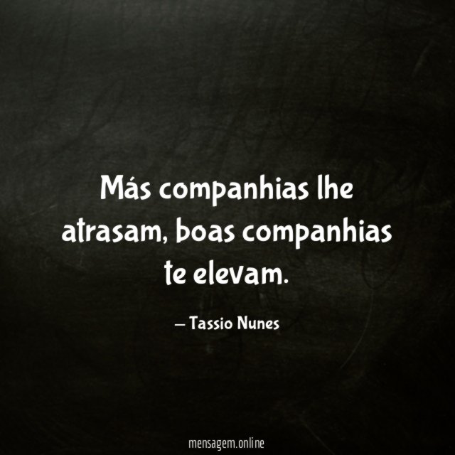 Más companhias lhe atrasam