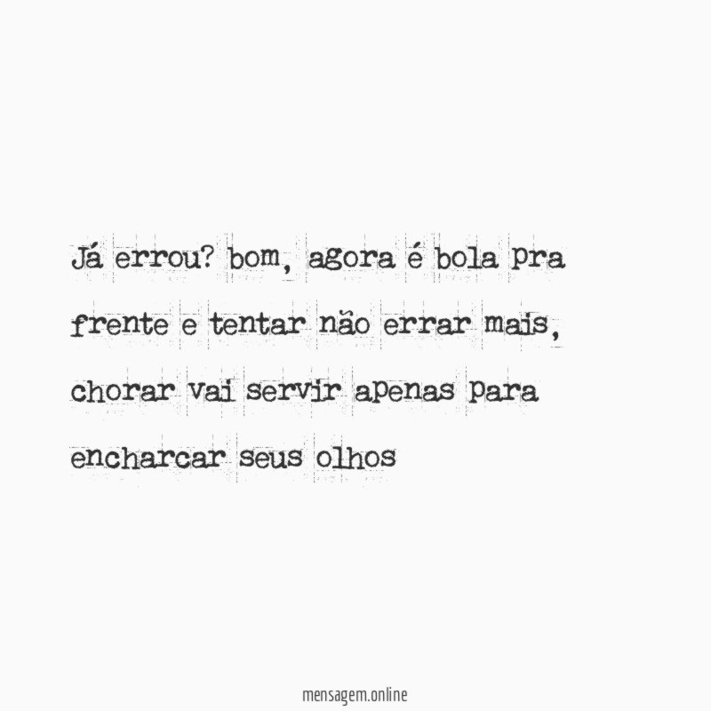 Já errou