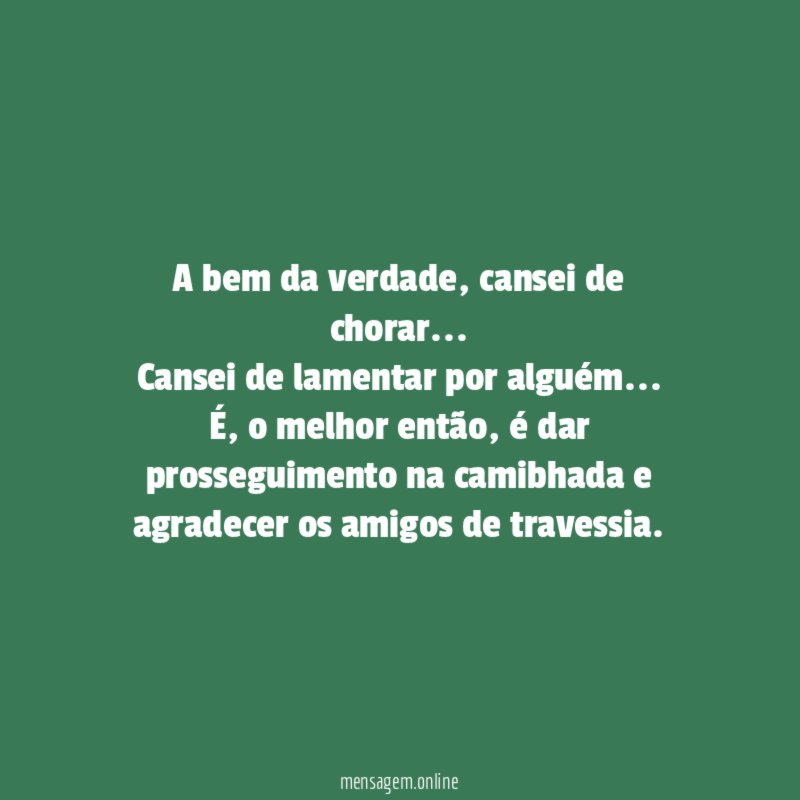 A bem da verdade