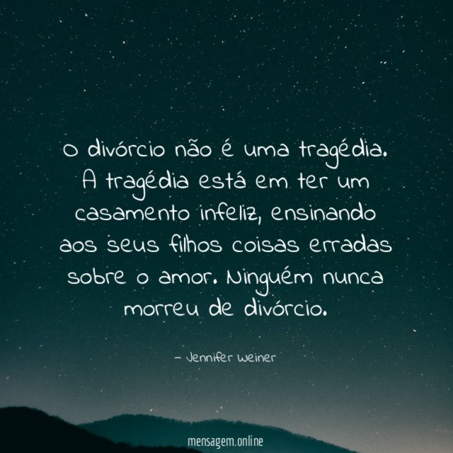 O divórcio não é uma tragédia
