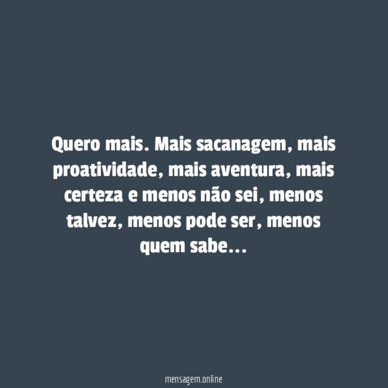 Quero mais
