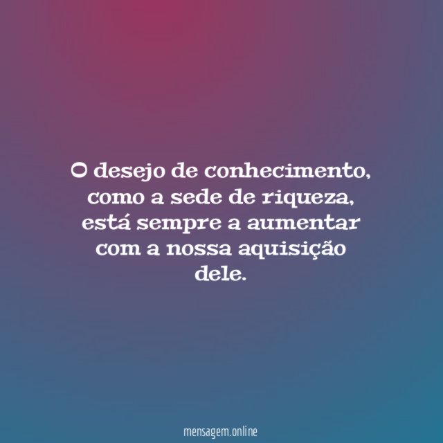 O desejo de conhecimento