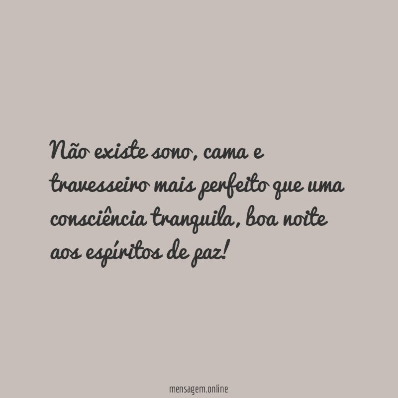 Não existe sono