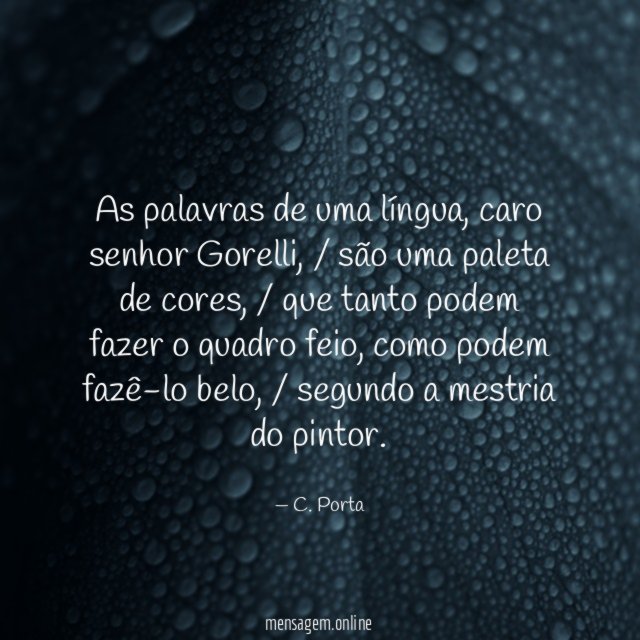 As palavras de uma língua