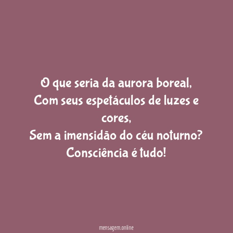 O que seria da aurora boreal