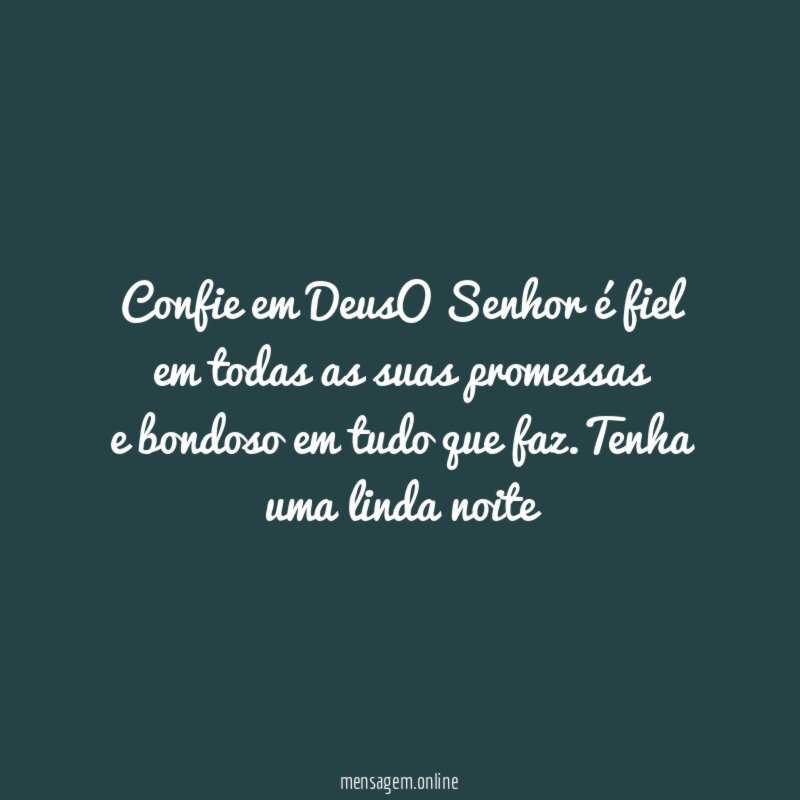 Fiel em todas as suas promessas