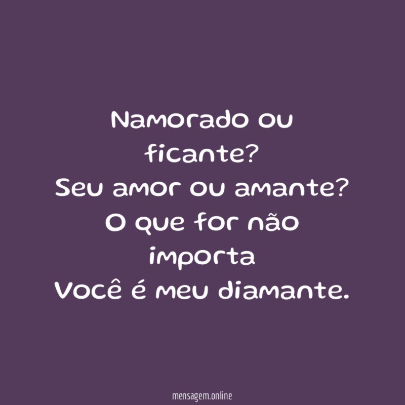 Namorado ou ficante