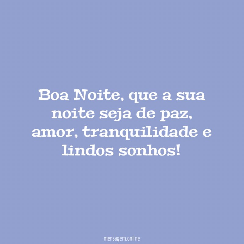Noite de lindos sonhos