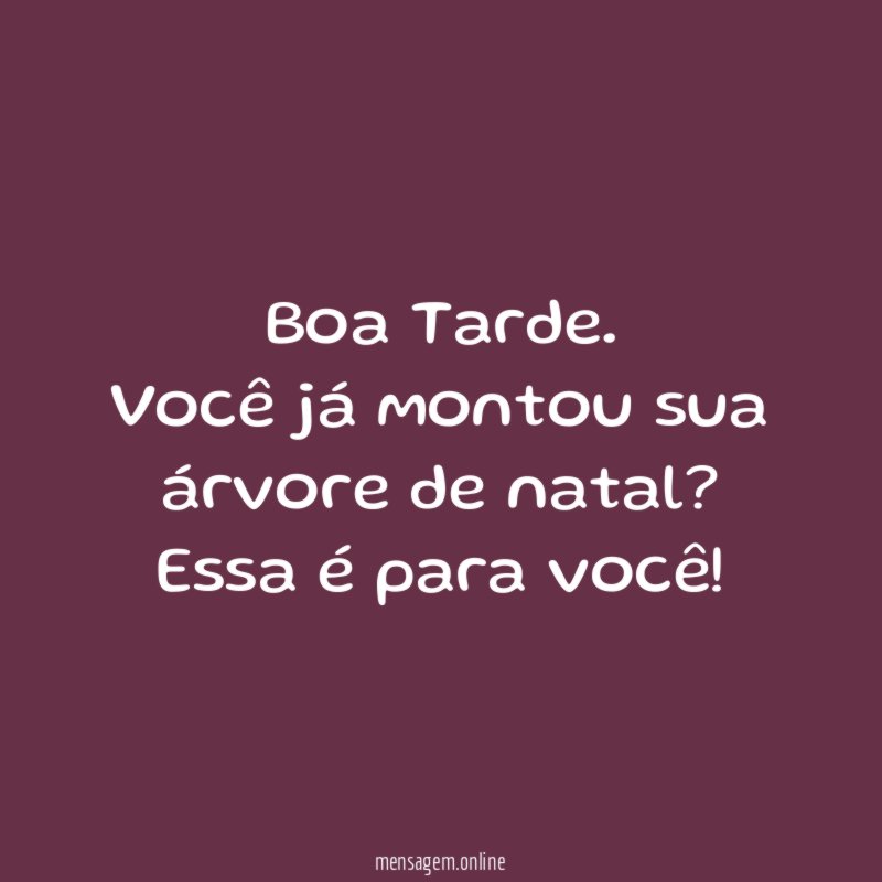 Árvore de Natal para você