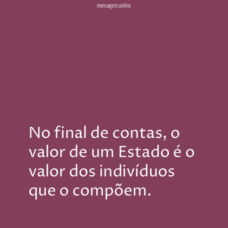 No final de contas