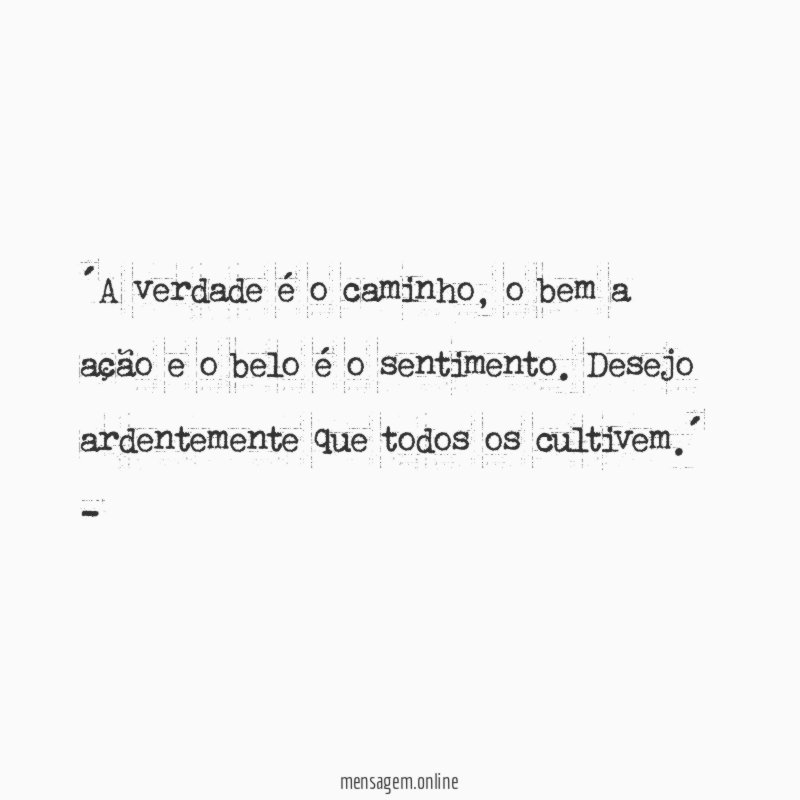 ´A verdade é o caminho