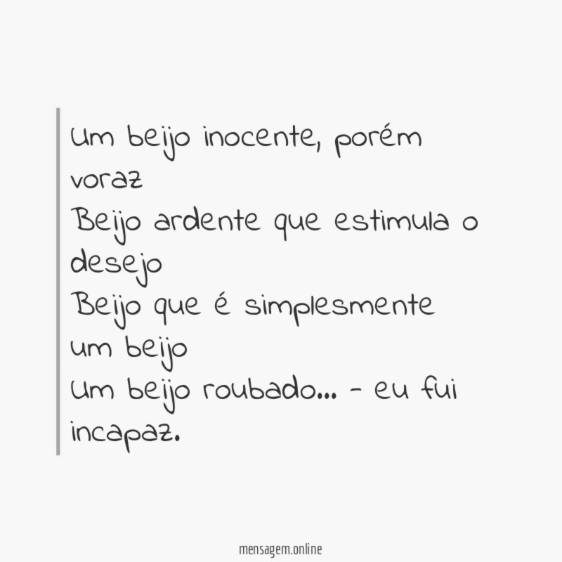 Um beijo inocente